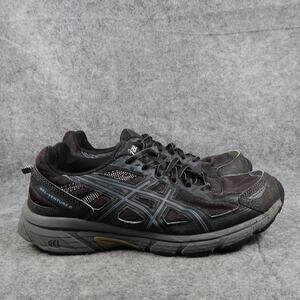 Asics Shoes Mens 9.5 Athletic Trainer Gel Venture 6 Trail Running Sneakers Black